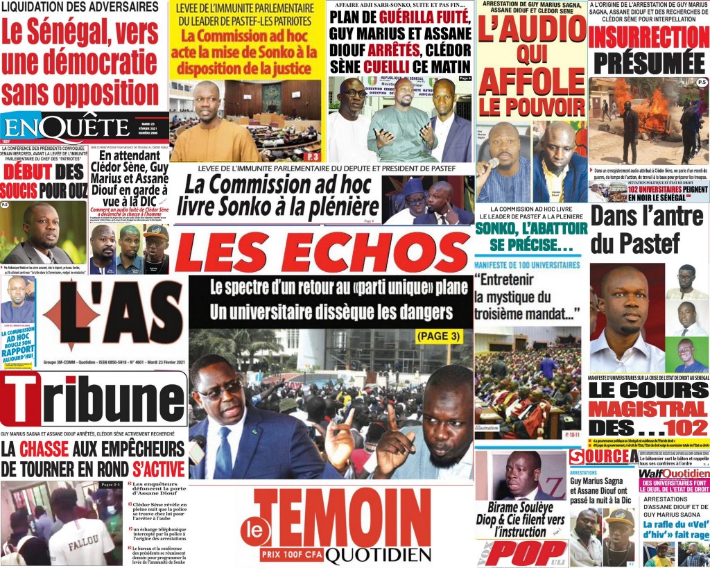 HALTE AUX PERSÉCUTIONS CONTRE LE PASTEF&nbsp;!