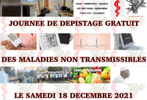 DÉPISTAGE DES MNT À&nbsp;MBAO