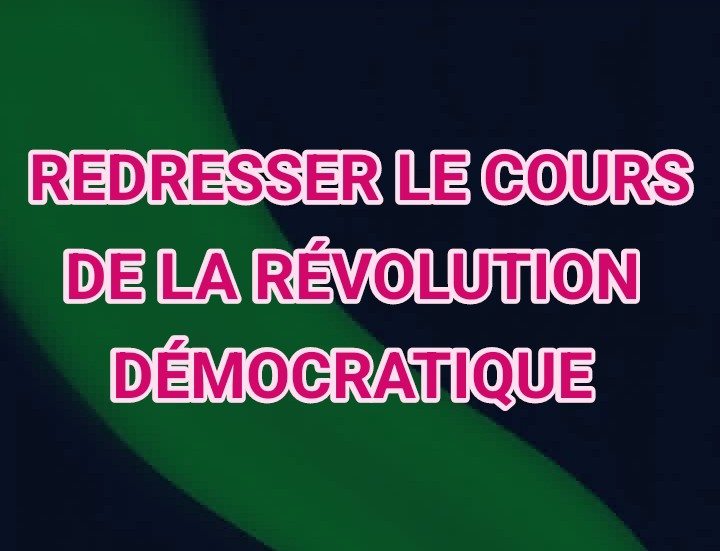 POUR DÉPASSER LA CRISE, REDRESSER LE COURS DE LA RÉVOLUTION !